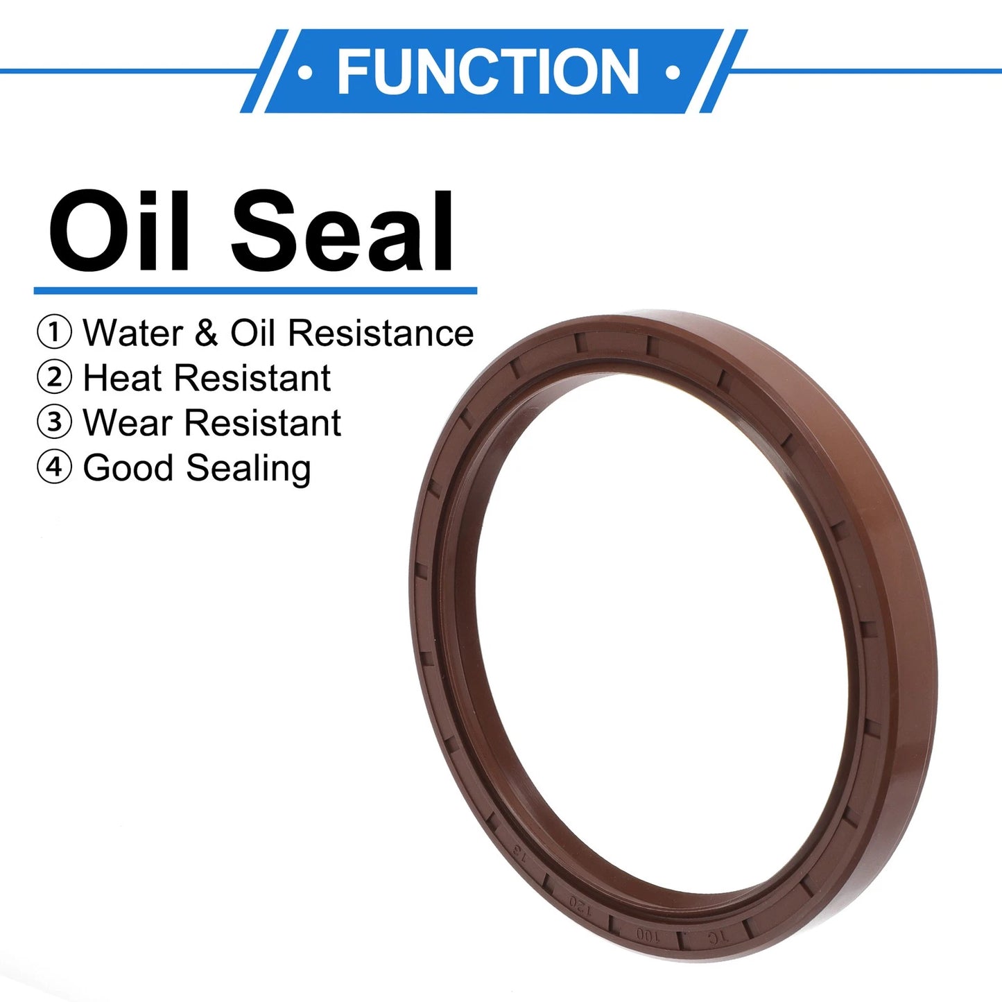 Oil Seal / 100x120x13mm / Seal Ring Rotary Shaft Seal FKM Rubber for Auto