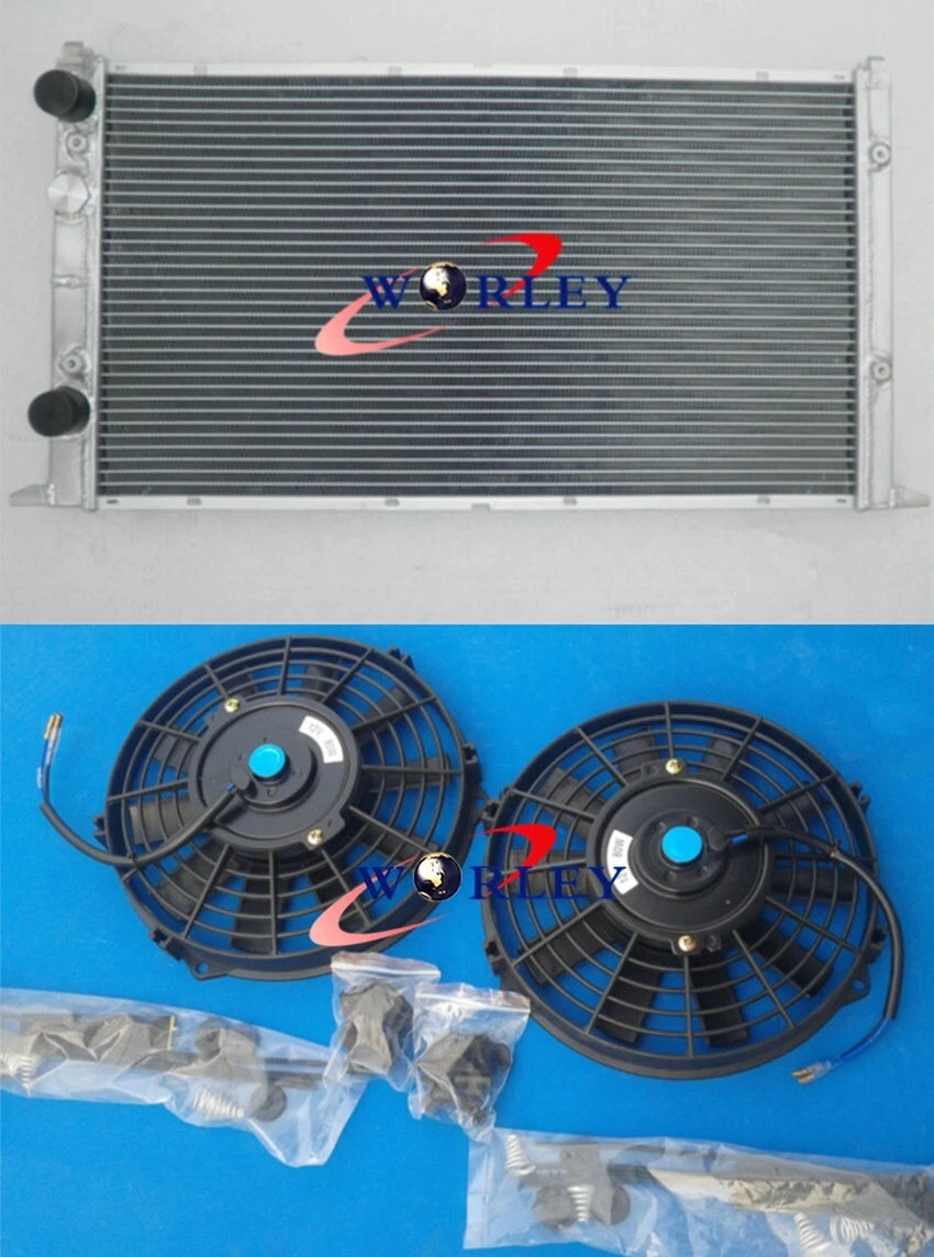 Row Aluminum Radiator + Fan for Volkswagen Golf MK3 GTI VR6 (1994-1998)
