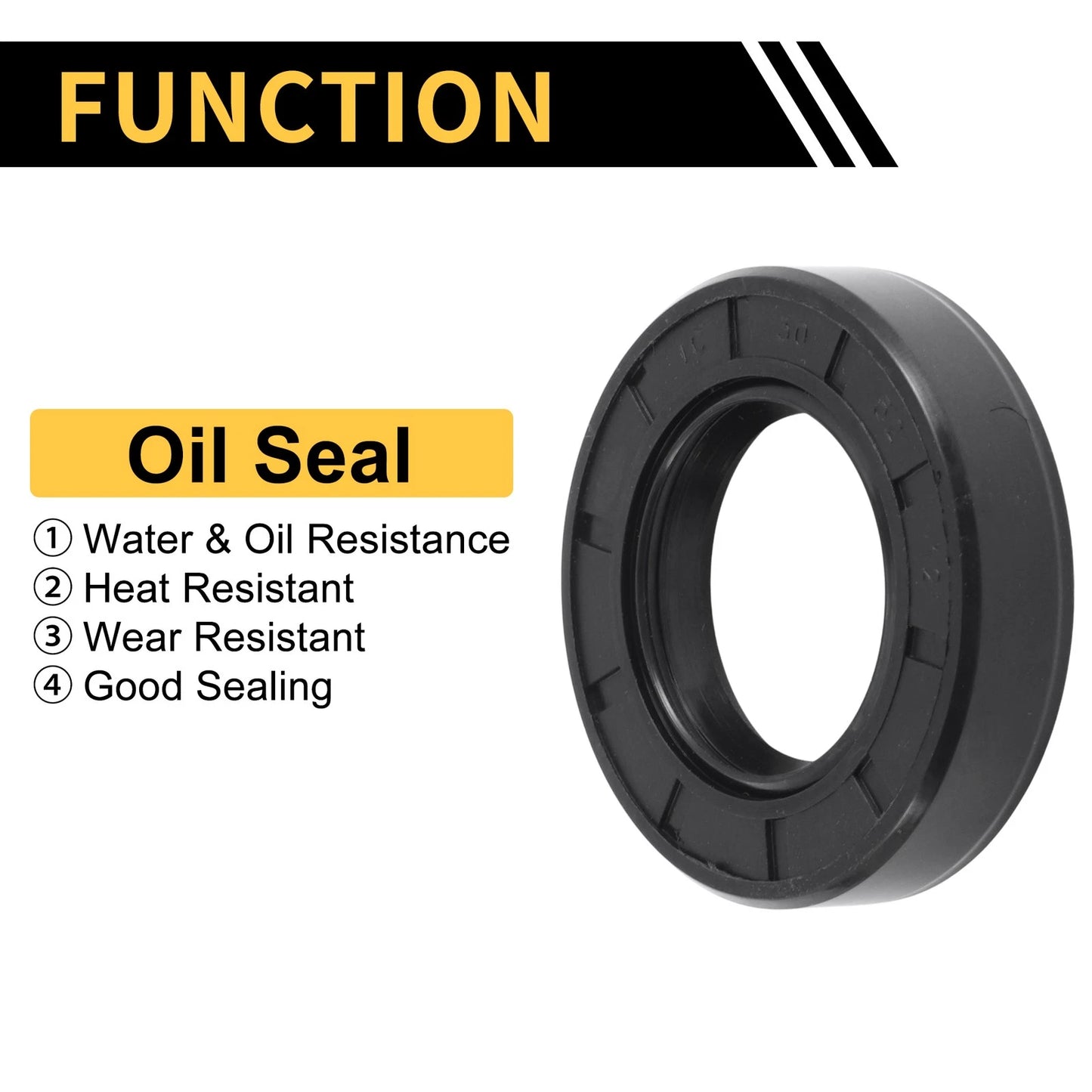 Oil Seal 5 Pcs 30x52x12mm NBR Rubber Rotary Shaft Seal for Make Model
