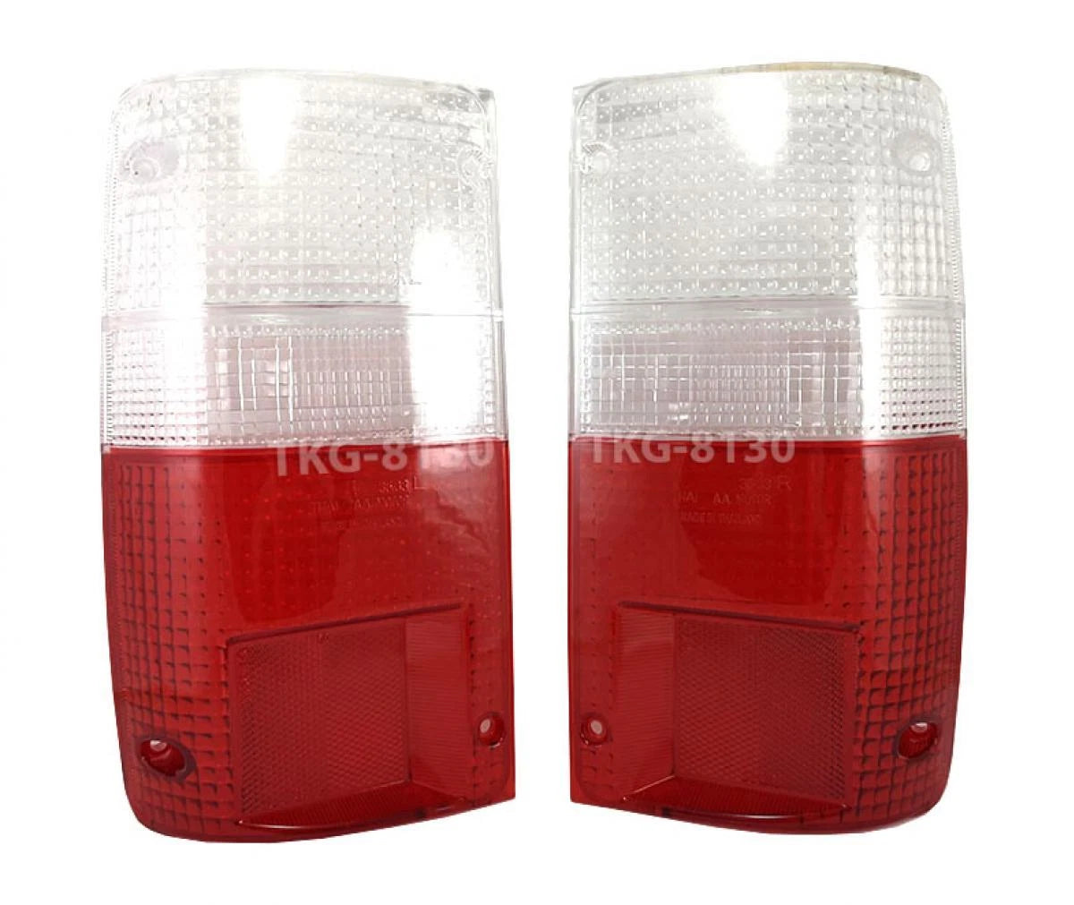 Clear/Red Rear Tail Light Lens for Toyota Hilux MK3 Ute(1989-1997)