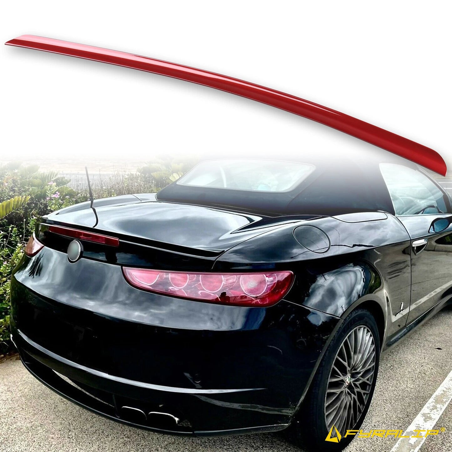 Red Boot Lip Spoiler for Alfa Romeo Spider (2006-2010)