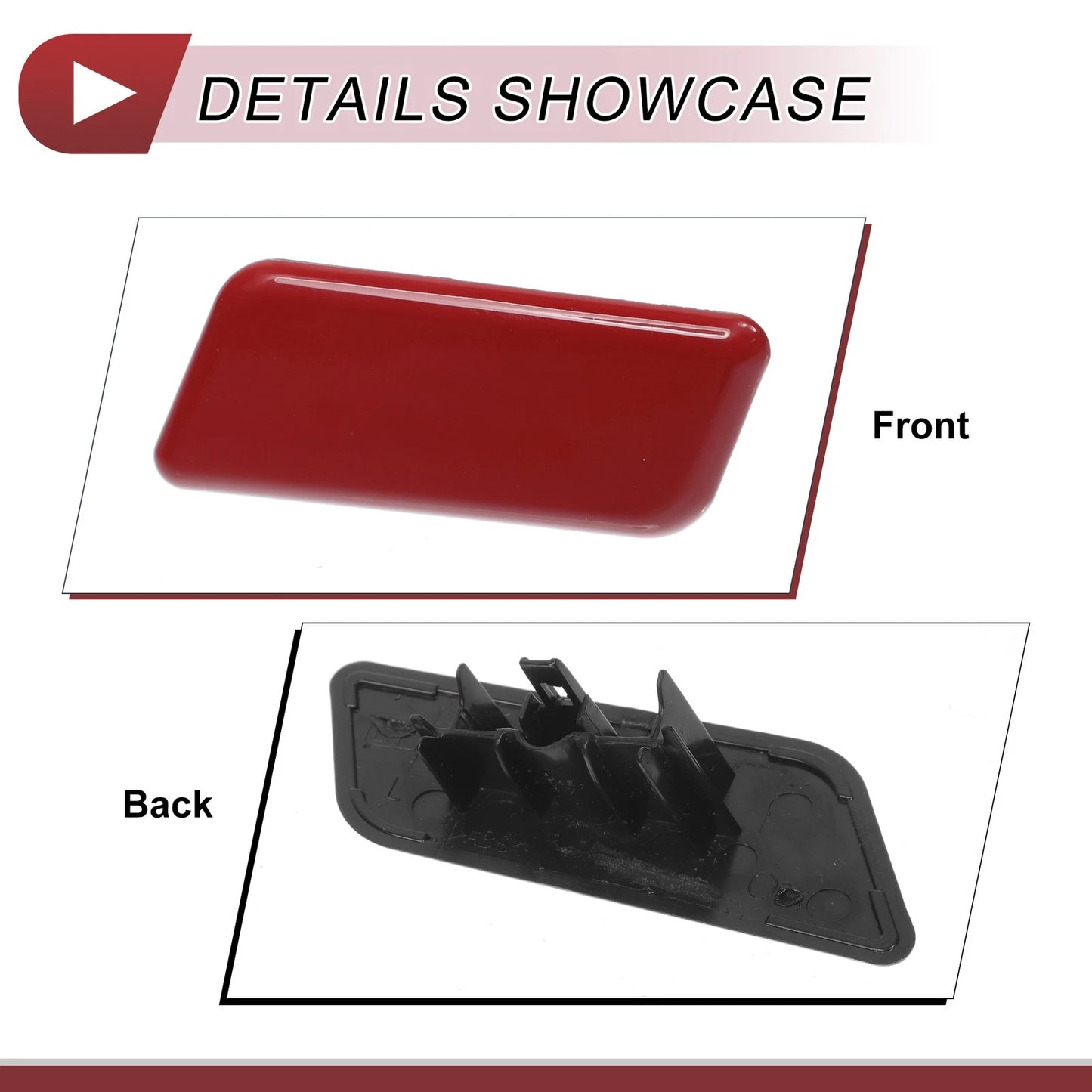 Front Left Washer Nozzle Cover for Subaru Outback (2015-2017) Red