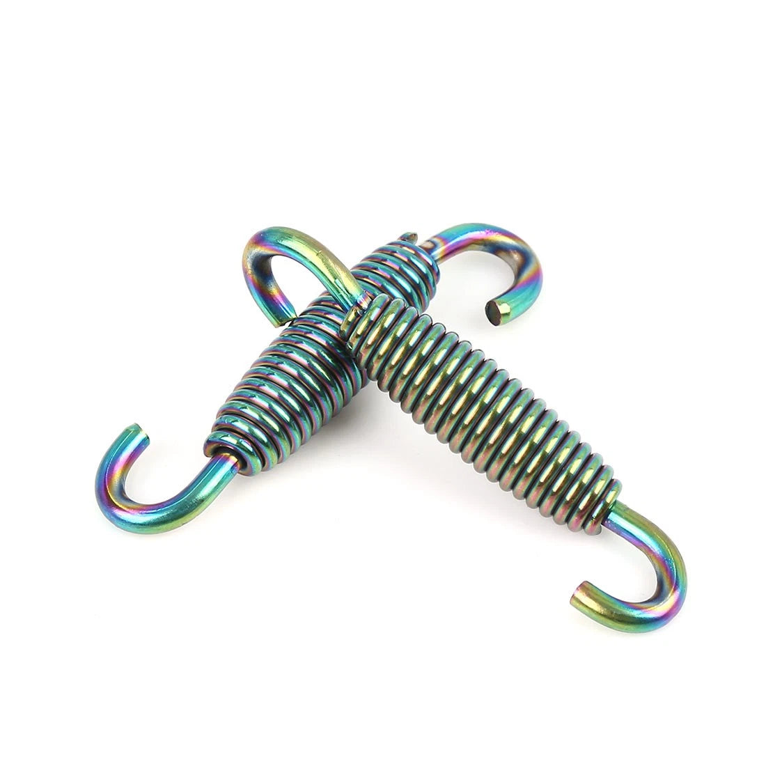 6pcs 59mm Multicolor Exhaust Pipe Springs Stainless Swivel Hook for Motorcycle