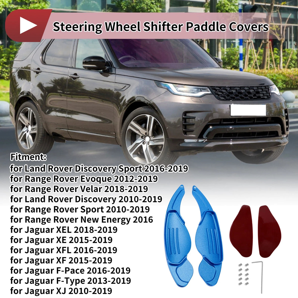 Blue Steering Wheel Paddles for Land Rover Discovery Sport (2016-2019)