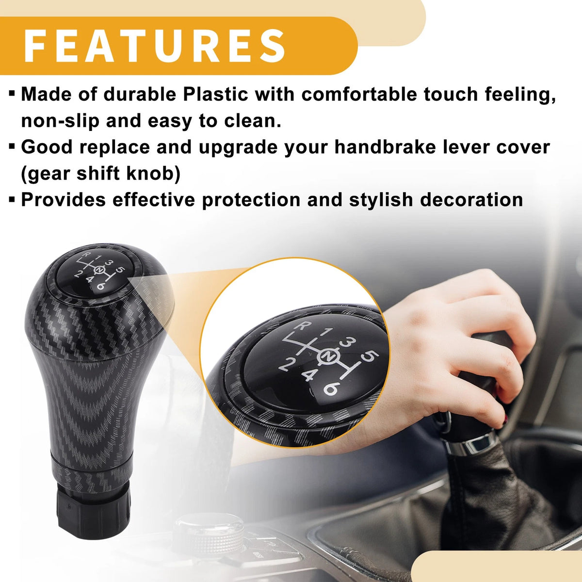 6 Speed Gear Shifter Knob for Mercedes-Benz C-Class W204 (2007-2014)