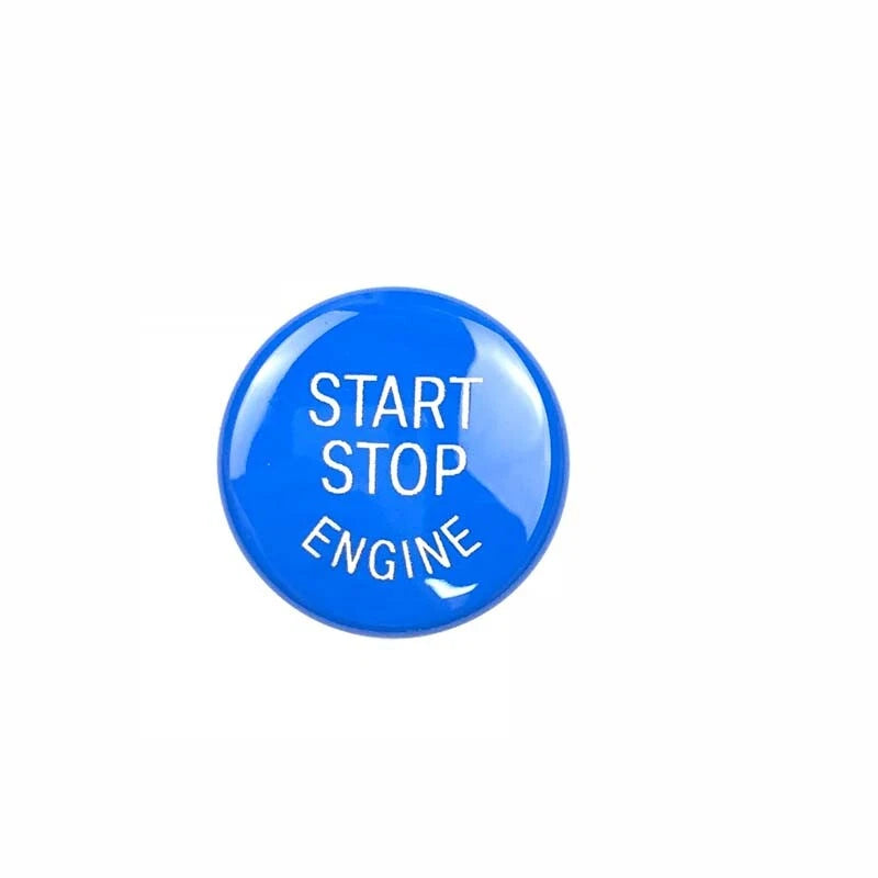 Blue Start Stop Engine Button Cover Parts fit For BMW 3 Series E90 2008-2011