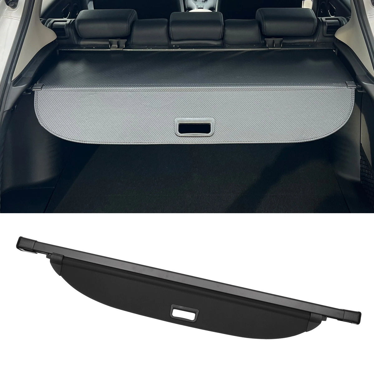 Retractable Cargo Cover for Kia Telluride (2020-2024) Gloss Black