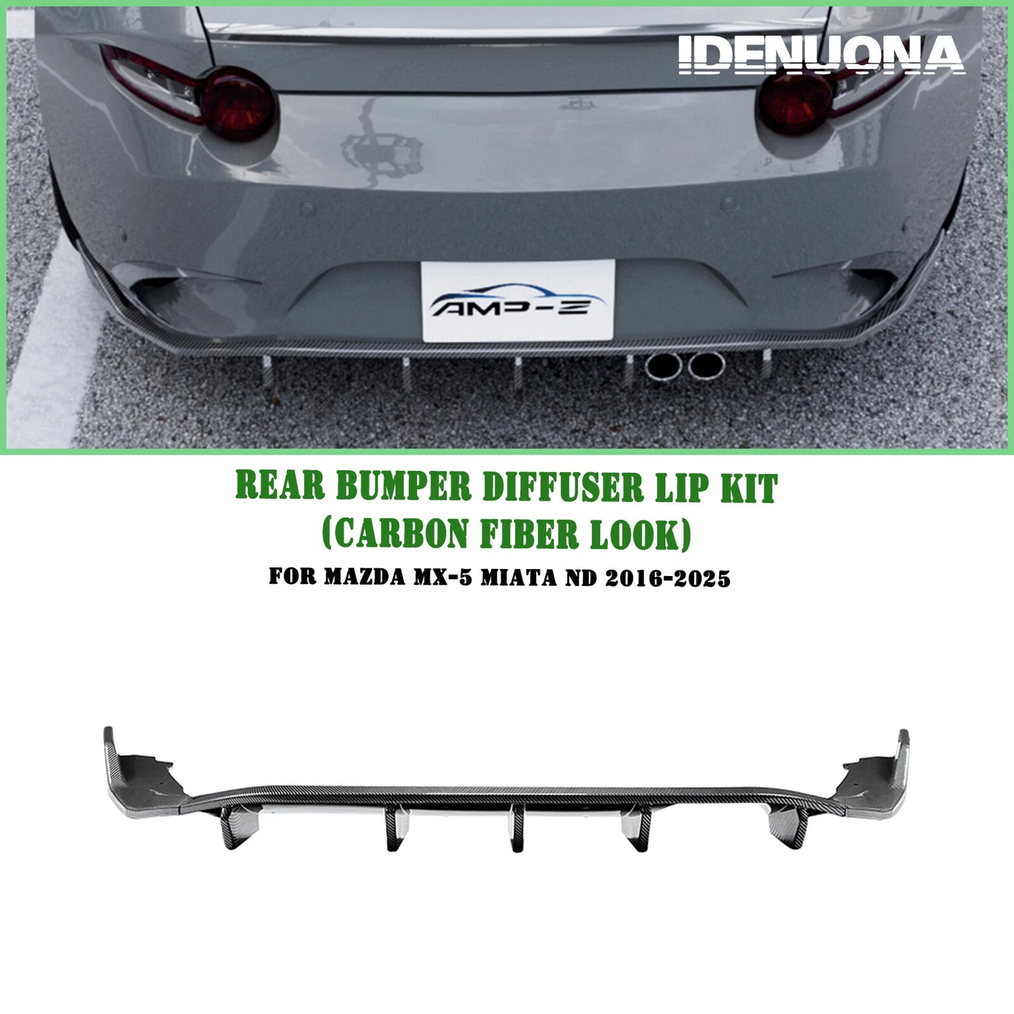 Rear Bumper Diffuser Lip Cover for Mazda MX-5 Miata ND (2016-2025)