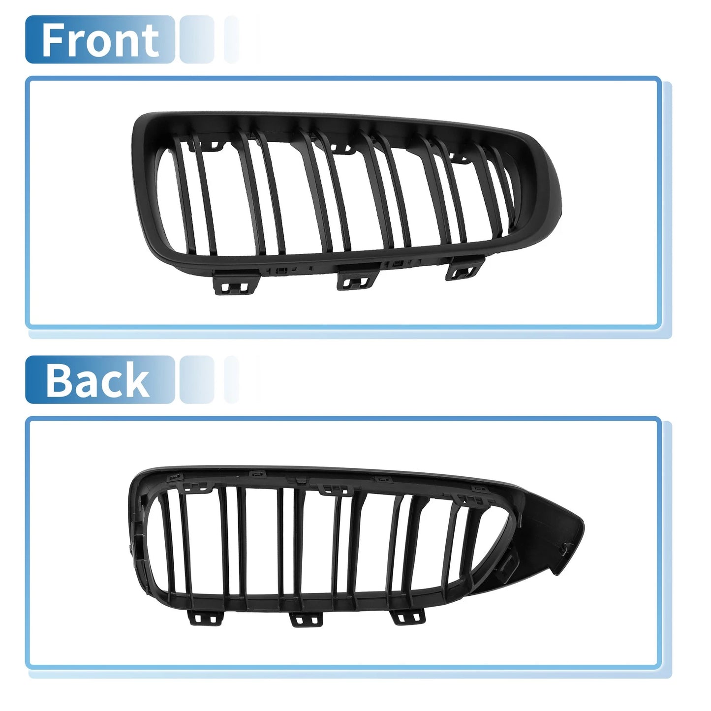 Matte Black Kidney Grille for BMW F32 2013-2018 4 Door
