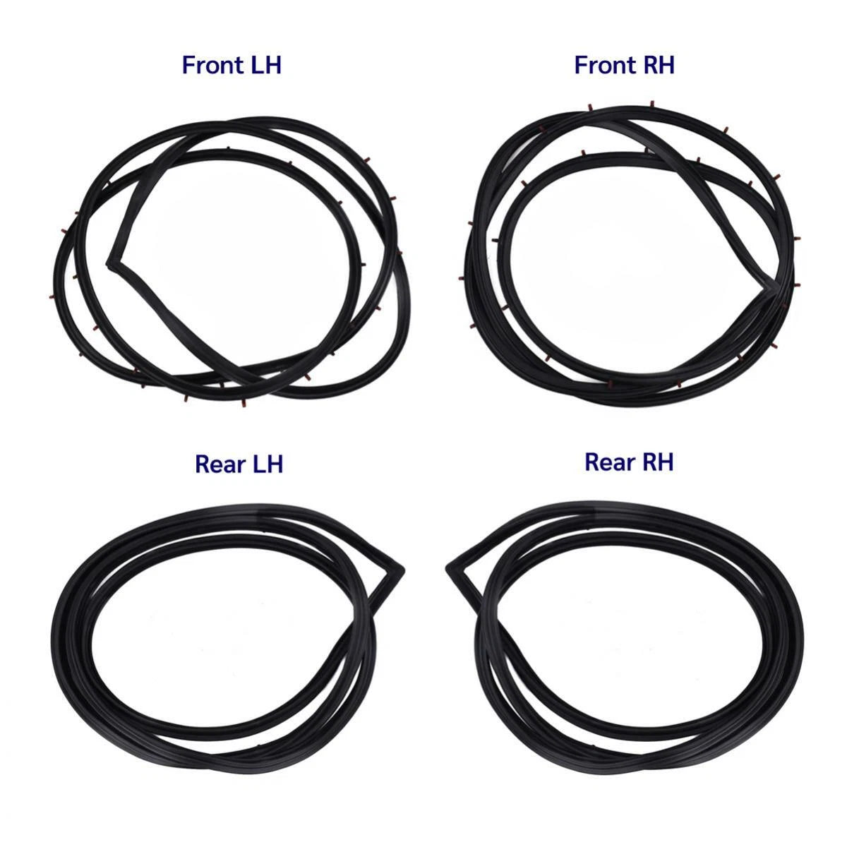 Set 4x Door Rubber Seal Weatherstrip Fits Toyota Corolla KE70 TE71 4D 1979-87