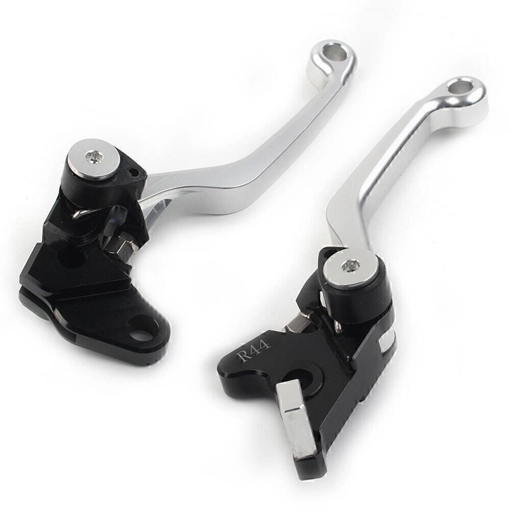 Dirt Clutch Brake Levers for Kawasaki KLX250 D-TRACKER (1993-1997) SILVER