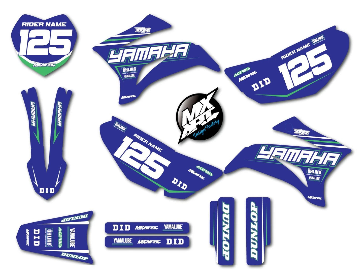Yamaha TTR 125 Sticker Kit Sinister Style Decals Custom Graphics (2008-2023)