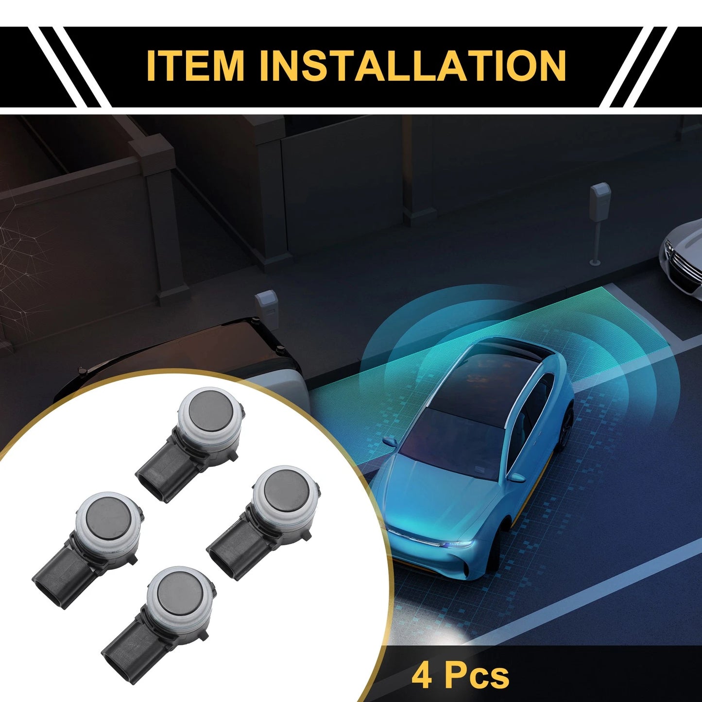 4 Pcs Backup Parking Sensors for Ford Ranger (2019-2023)