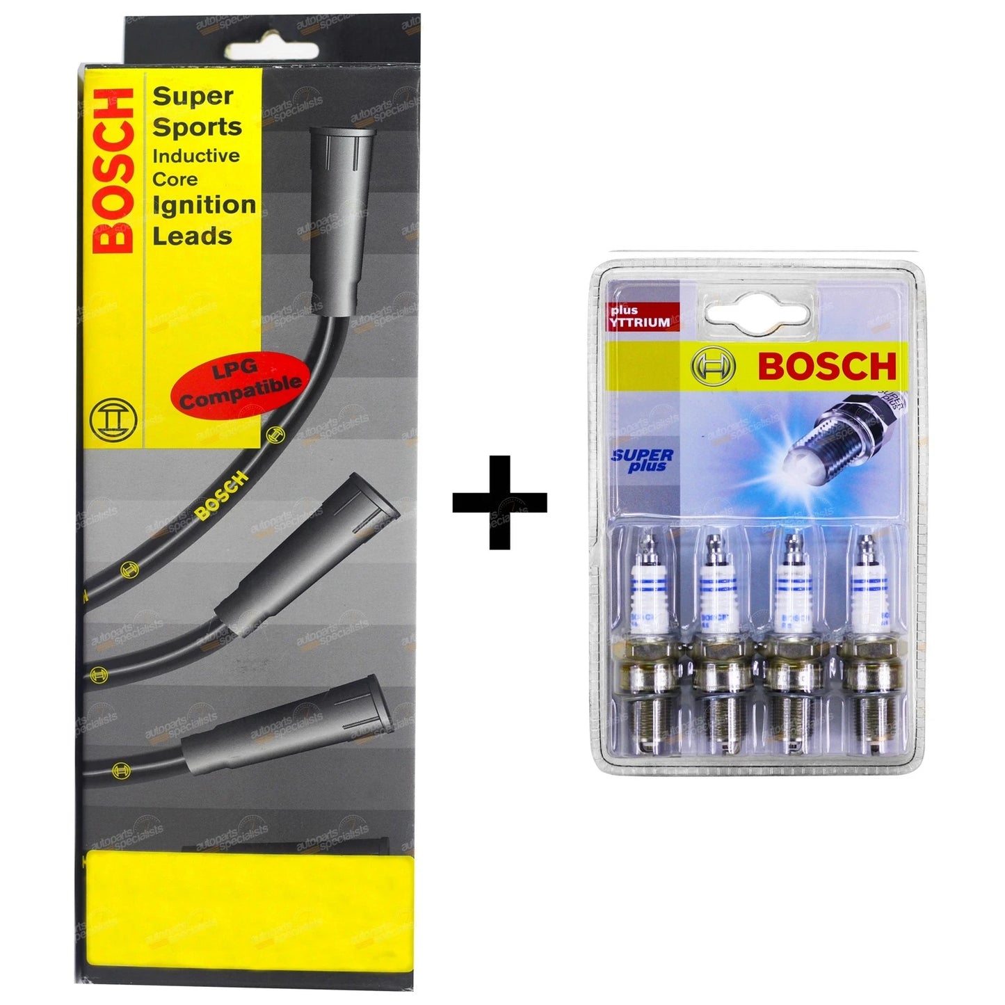 2 x Spark Plugs + Leads for Toyota Hilux (1983–1990)