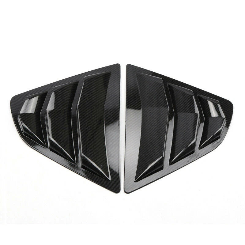 Carbon Fiber Rear Window Louver Shutter Cover Trim for Toyota Camry (2018–2021)