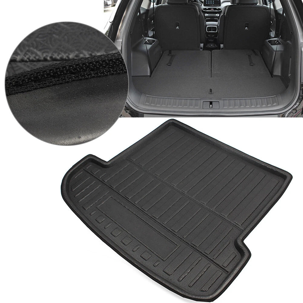 Rear Trunk Tray Cargo Boot Liner Mat for Hyundai Santa Fe 5/7 Seats (2019-2021)