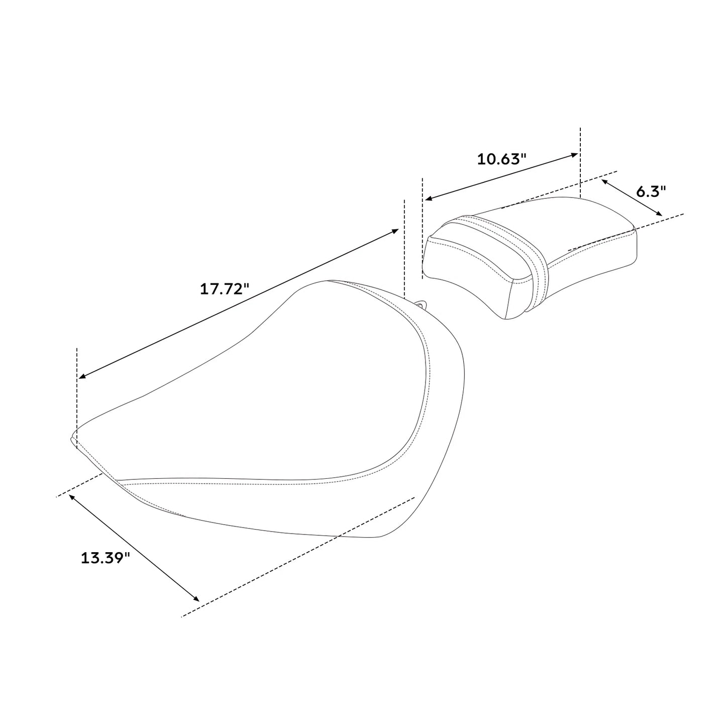 Seat Driver & Passenger for Harley Softail FXBB FXST (2018-2024)