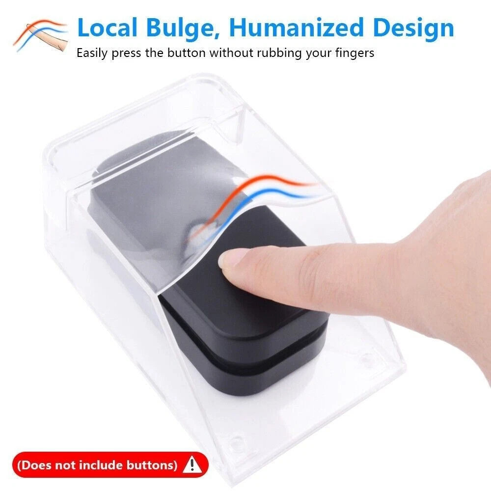 Transparent Wireless Waterproof Doorbell Cover for Outdoor Use