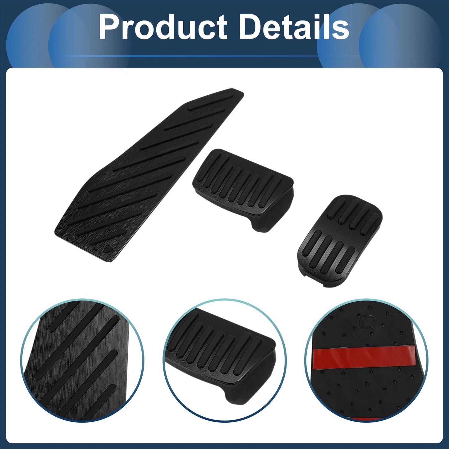 3 x Automatic Foot Accelerator Pedal Covers for Toyota Corolla Cross (2022-2023)