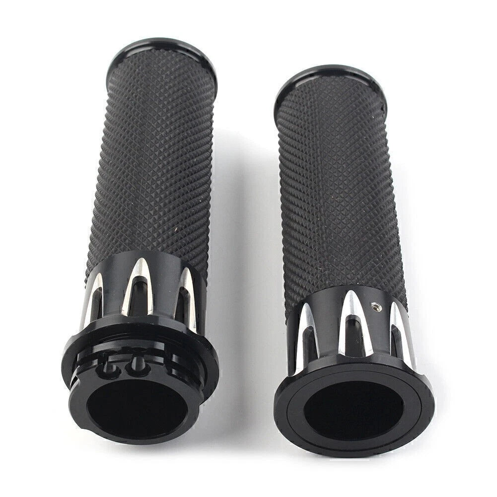 Black Handle Bar Grips for Harley Sportster XL883 XL1200 (2004-2023)
