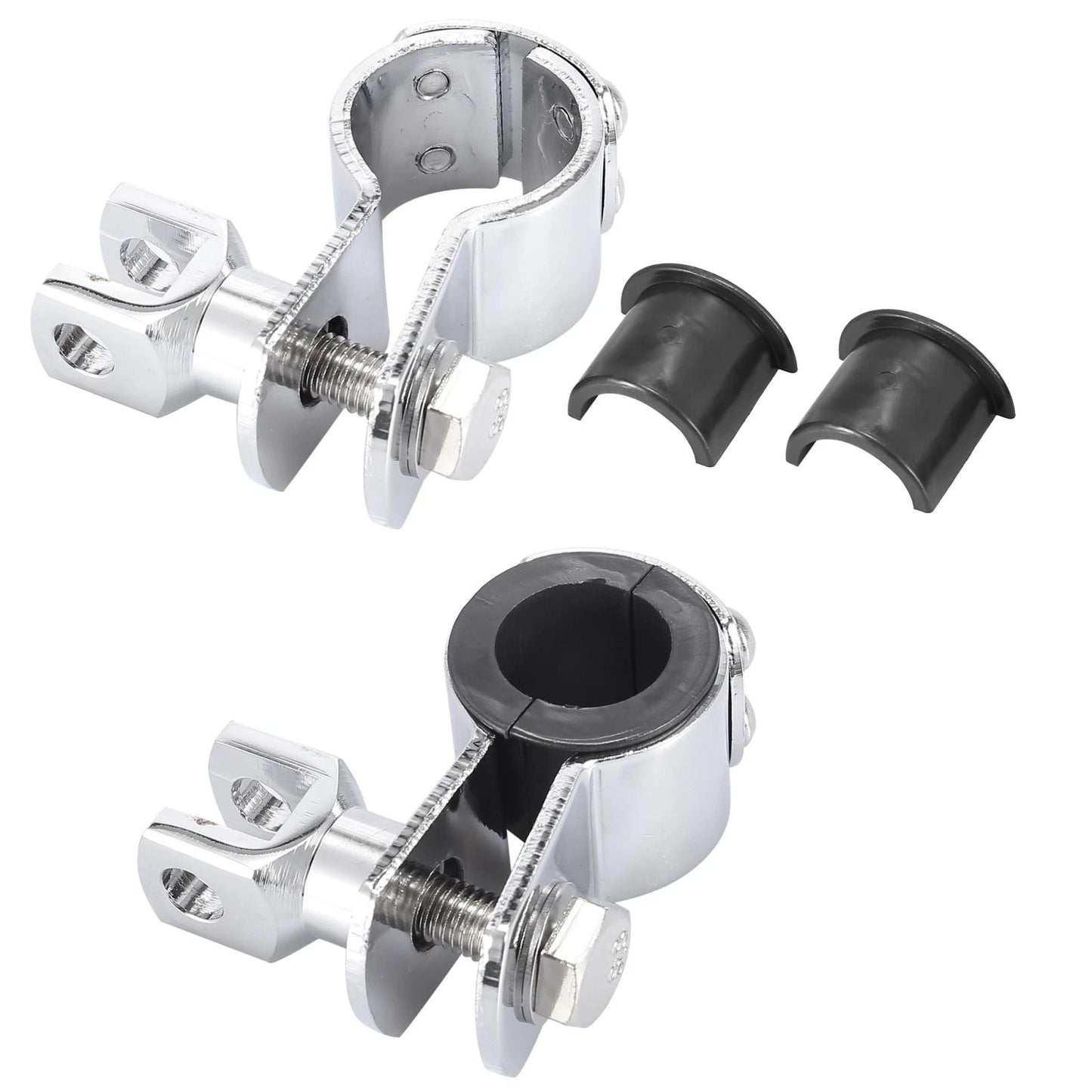 Foot Peg Mount / 1.25" for Harley-Davidson Universal Chrome