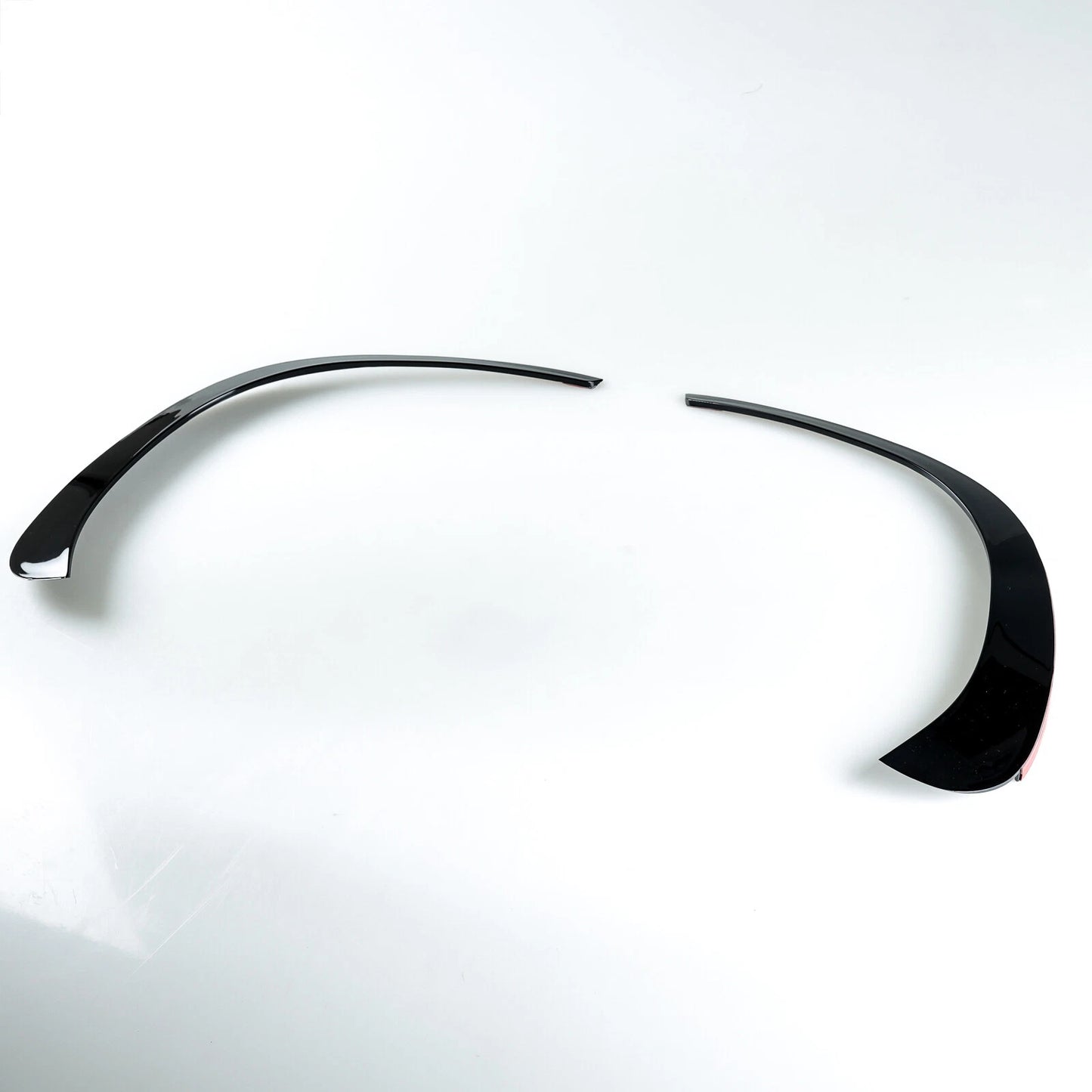 2 x Black Front Bumper Flap Spoilers for Mercedes Benz X253 C253 (2020)