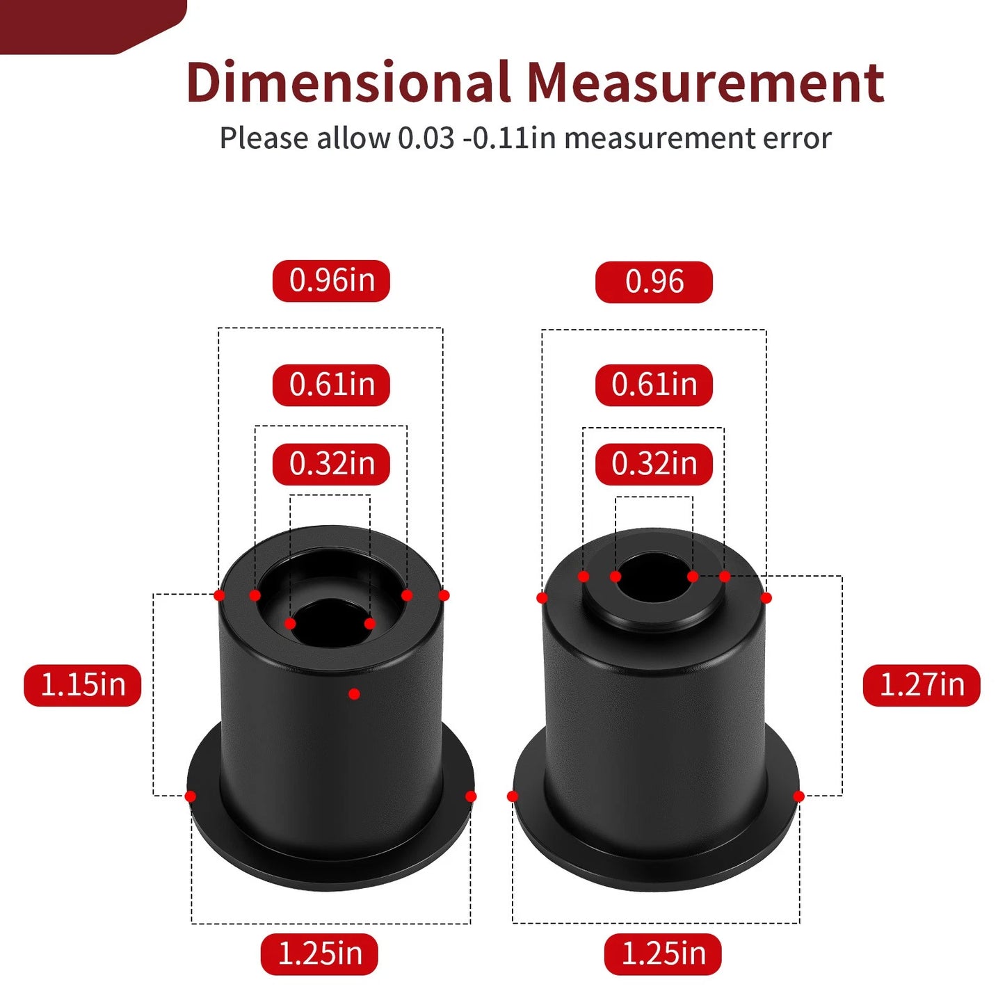 Front Door Bushings 8pcs for Honda SXS700M2 Pioneer 700/700-4 2014-2024
