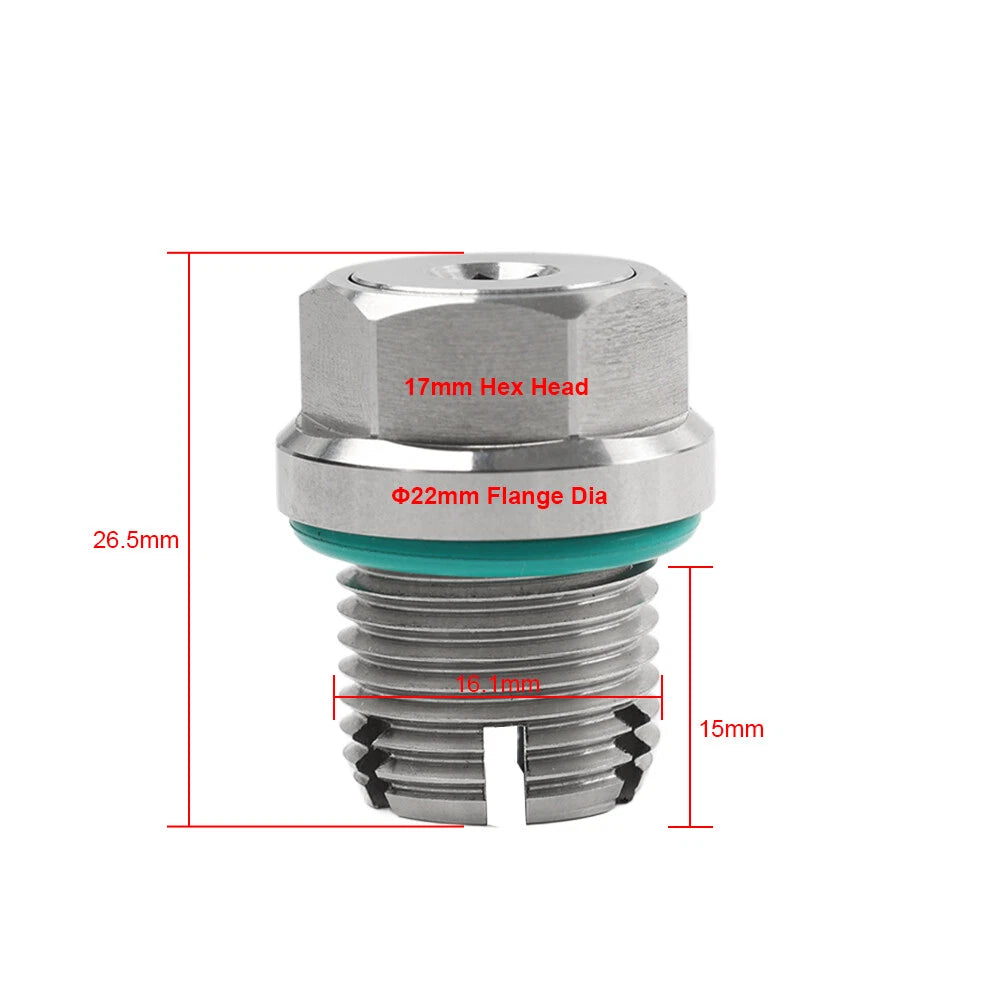 Oil Drain Plug Repair Kit for M16.1-1.5x15mm Stainless Steel