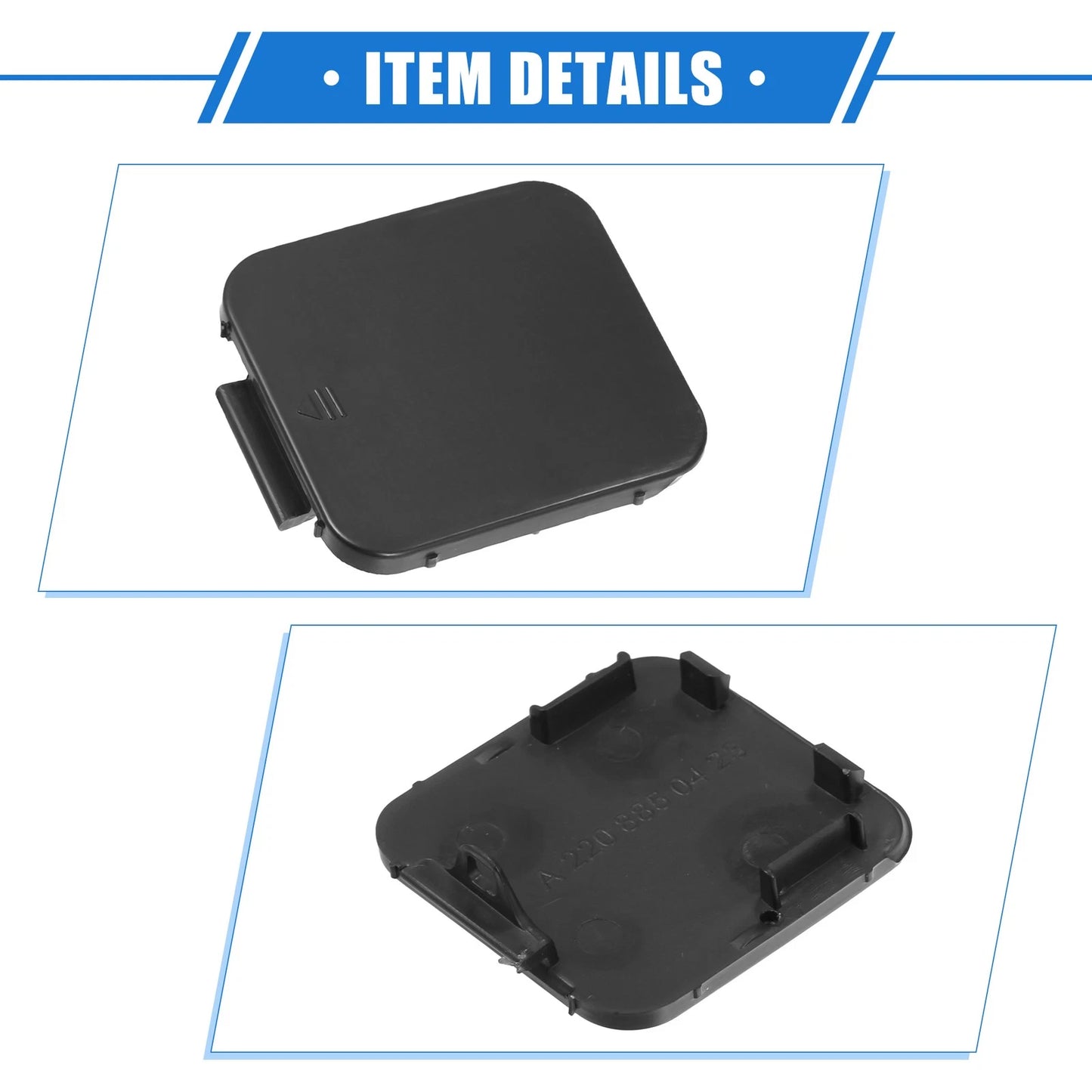 Rear Bumper Tow Hook Eye Hole Cover for Mercedes-Benz W220 S500 (2003-2005)
