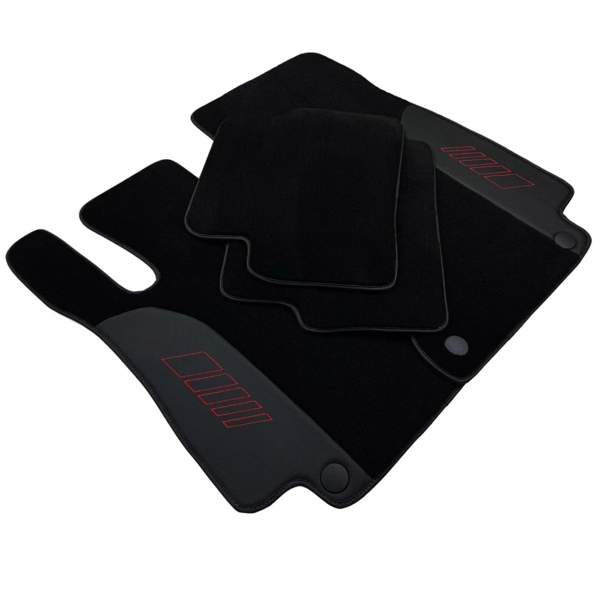 Black Floor Mats for Mercedes Benz S-Class W126 (1979-1991)