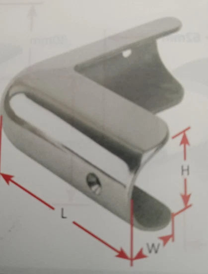 Gunwhale Corner Cap 316 Stainless Steel for 35mm Round Boats