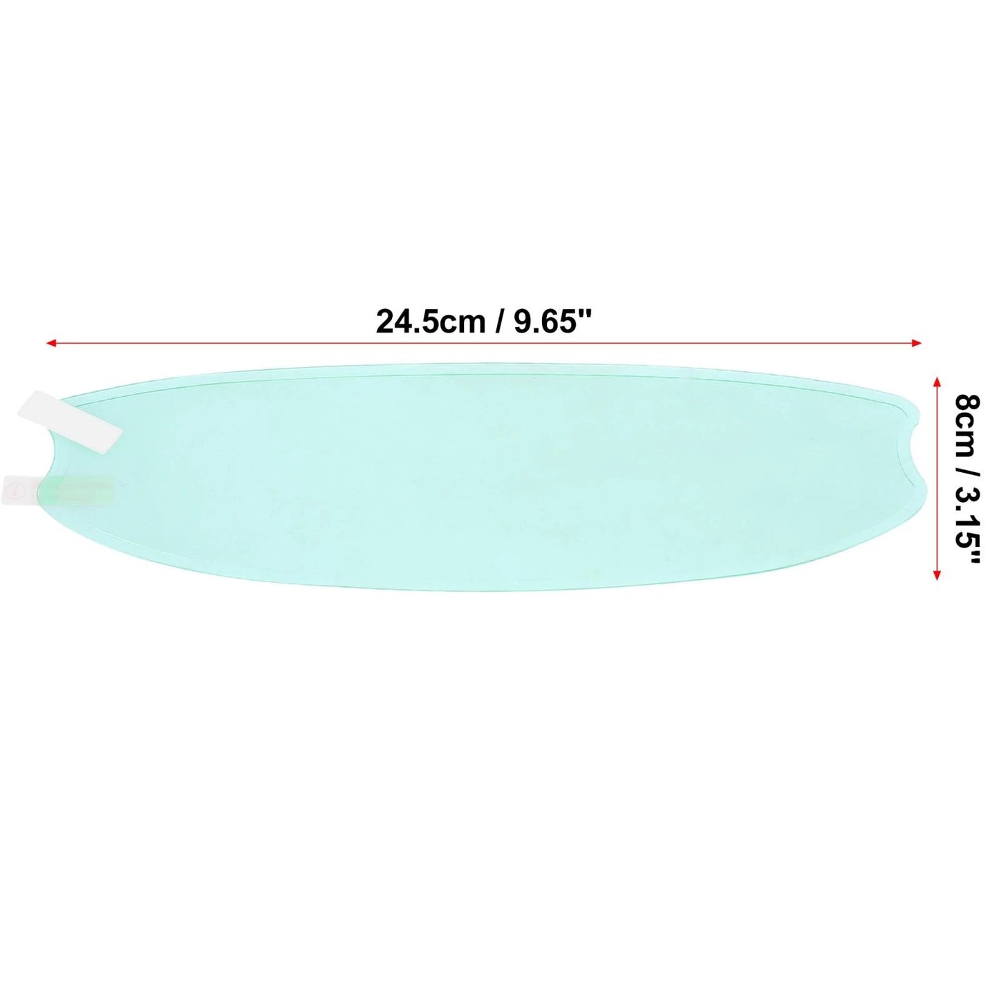 9.65 x 3.15 Anti Fog Film for Motorcycle Helmet Universal Film Lens Sticker