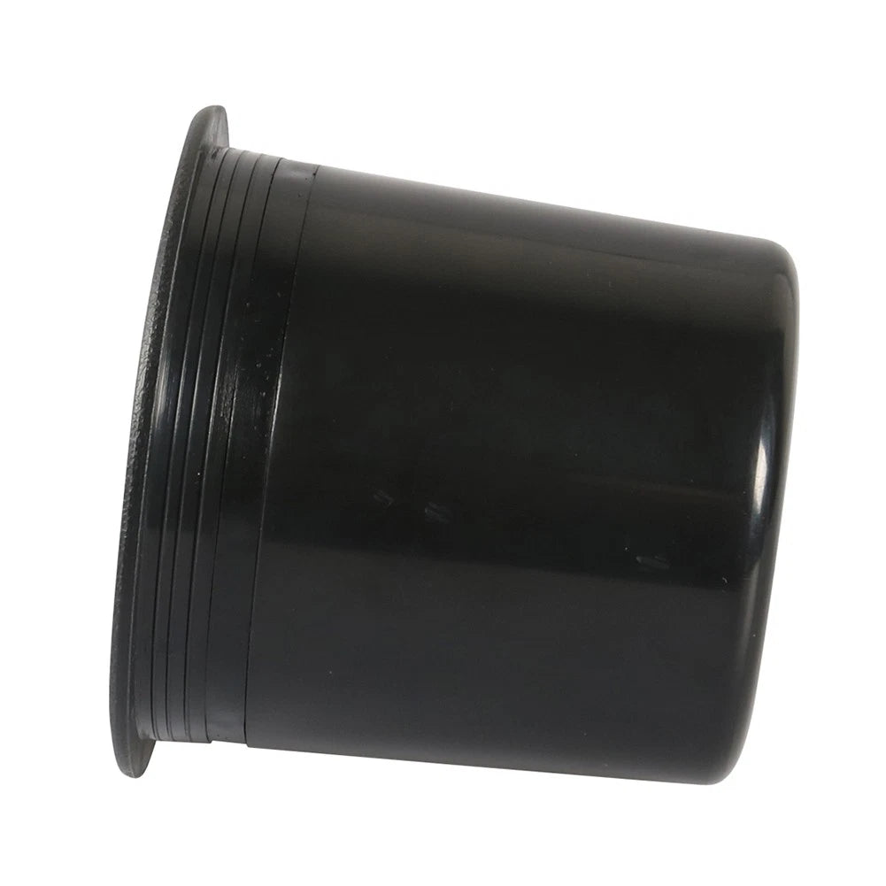 Black Recessed Cup Holder for RVs, Boats, Yachts, & Cars - Water Drink Holder