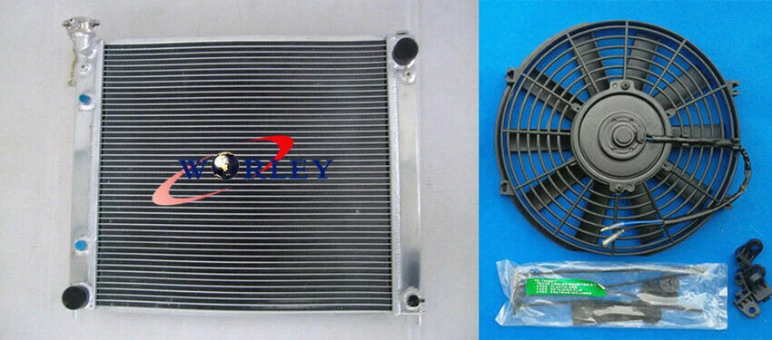 3 x Core Aluminum Radiator & Fan for Nissan Fairlady 300ZX Z32 (1989-1996)