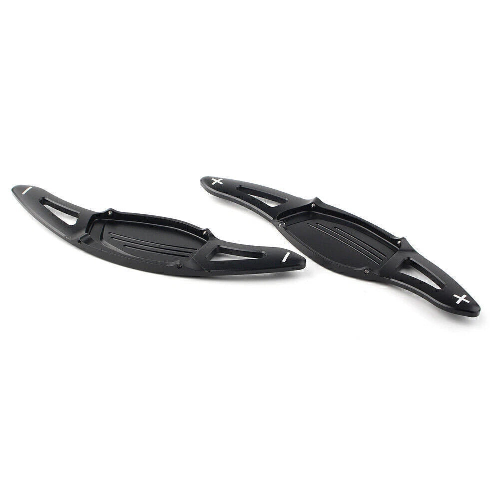 Black 2 x Steering Wheel Paddle Shifter Extensions for Audi R8 RS3 RS4 RS5 TT RS
