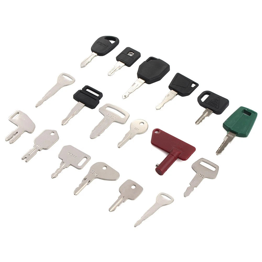 Ignition Key Set for John Deere & Kubota Heavy Equipment Construction
