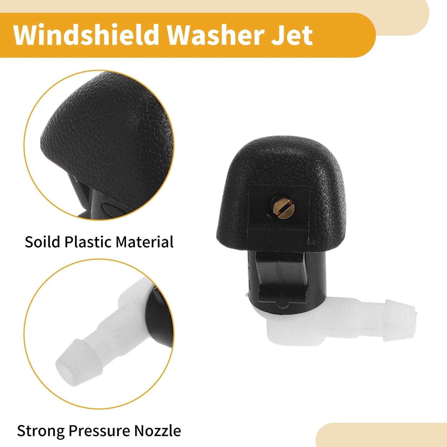 2 x Front Windshield Washer Nozzles for Honda Odyssey (2011-2017)