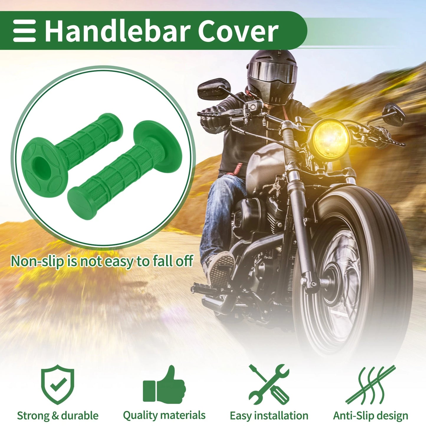 7/8" 22mm Motorcycle Hand Grips Covers for Make Model