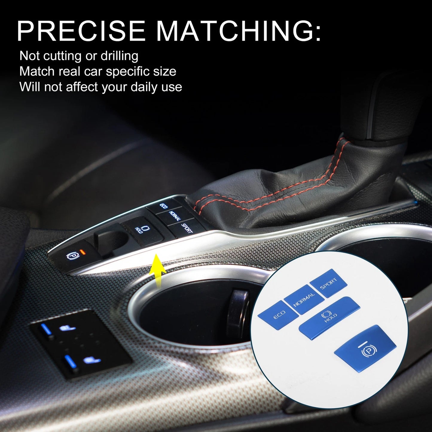 Gear Shift Handbrake Button Cover for Toyota Camry (2018-2022) Blue