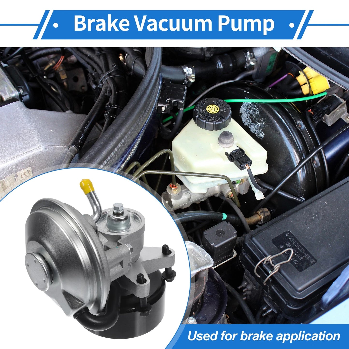 Brake Vacuum Pump for Ford F350 F450 F550 Super Duty (1999-2007)