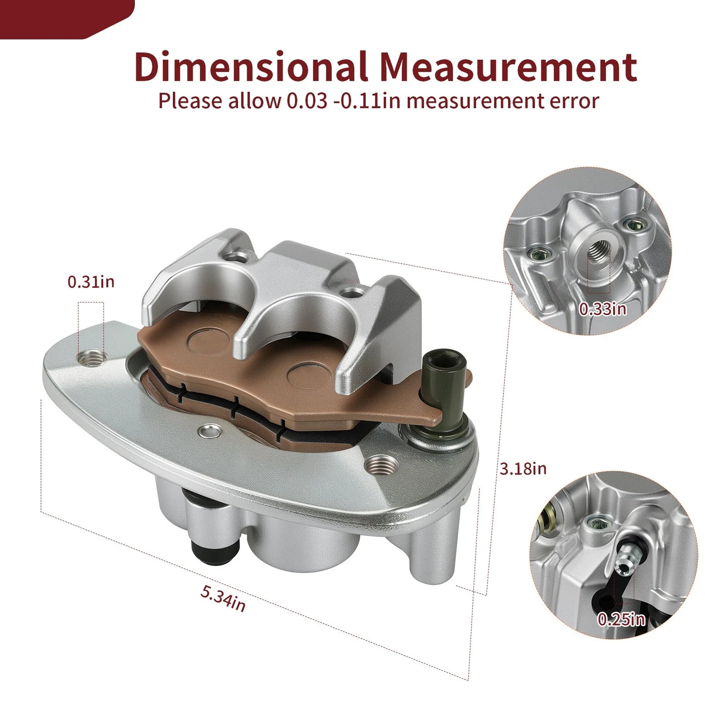 Rear Brake Caliper for Can-Am Commander 1000/1000R (2011-2020)