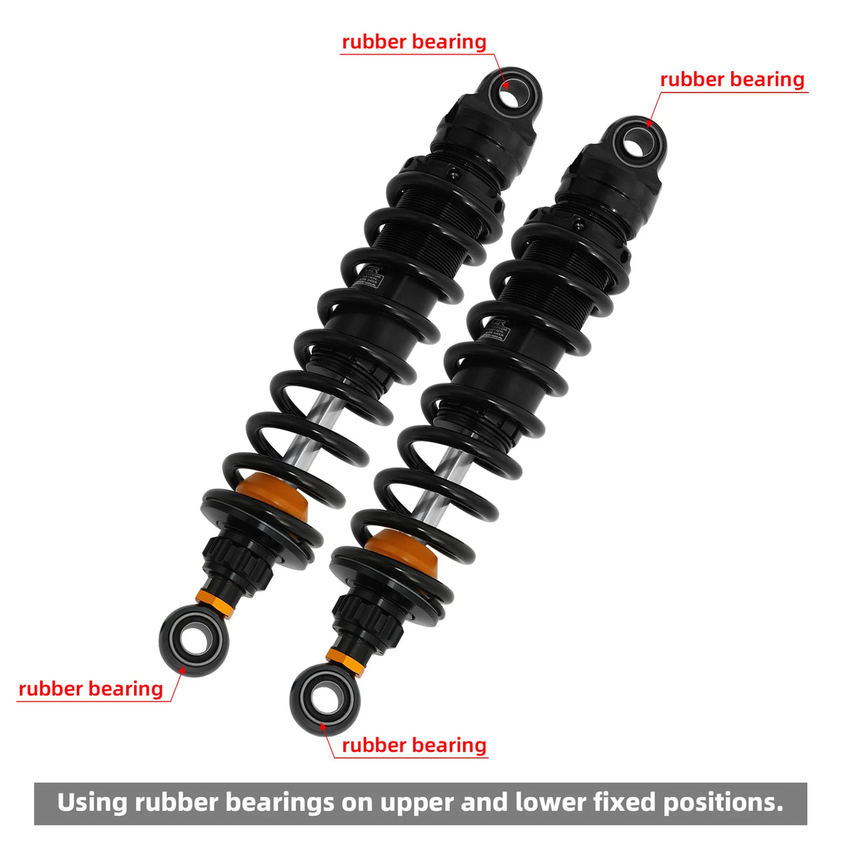 Remote Reservoir Rear Shocks for Harley Road Glide (2014 - 2025)