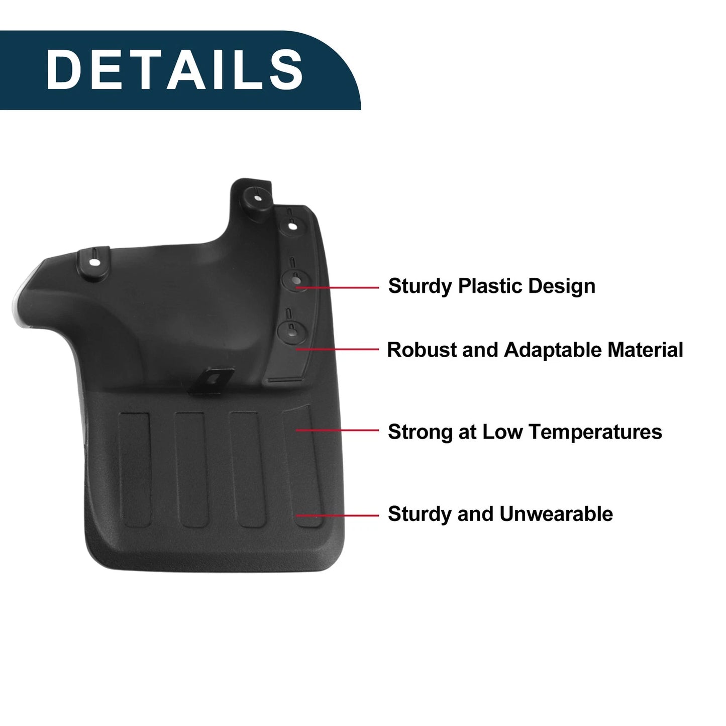 Mud Flaps 1 Set Mud Guards for Toyota Fortuner (2016–2022)