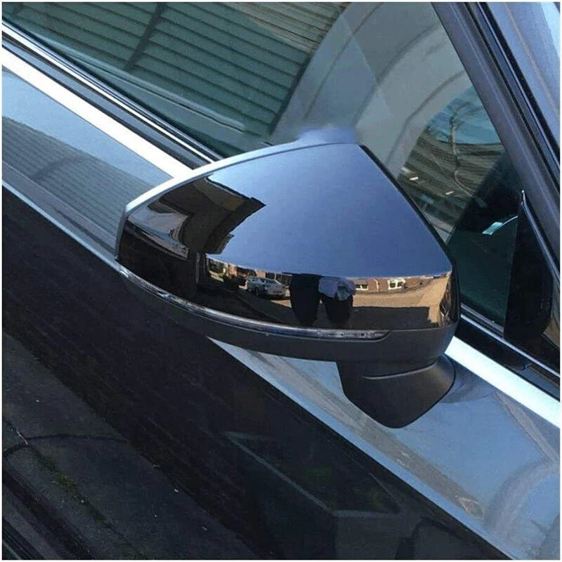 Gloss Black Mirror Cover Caps for AUDI A3 8V S3 RS3 2014-2020 (2 x)