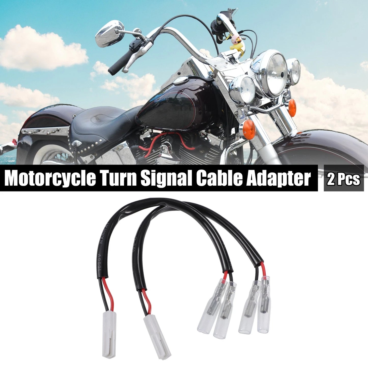 Motorcycle Turn Signal Cable Adapter Connector for Honda