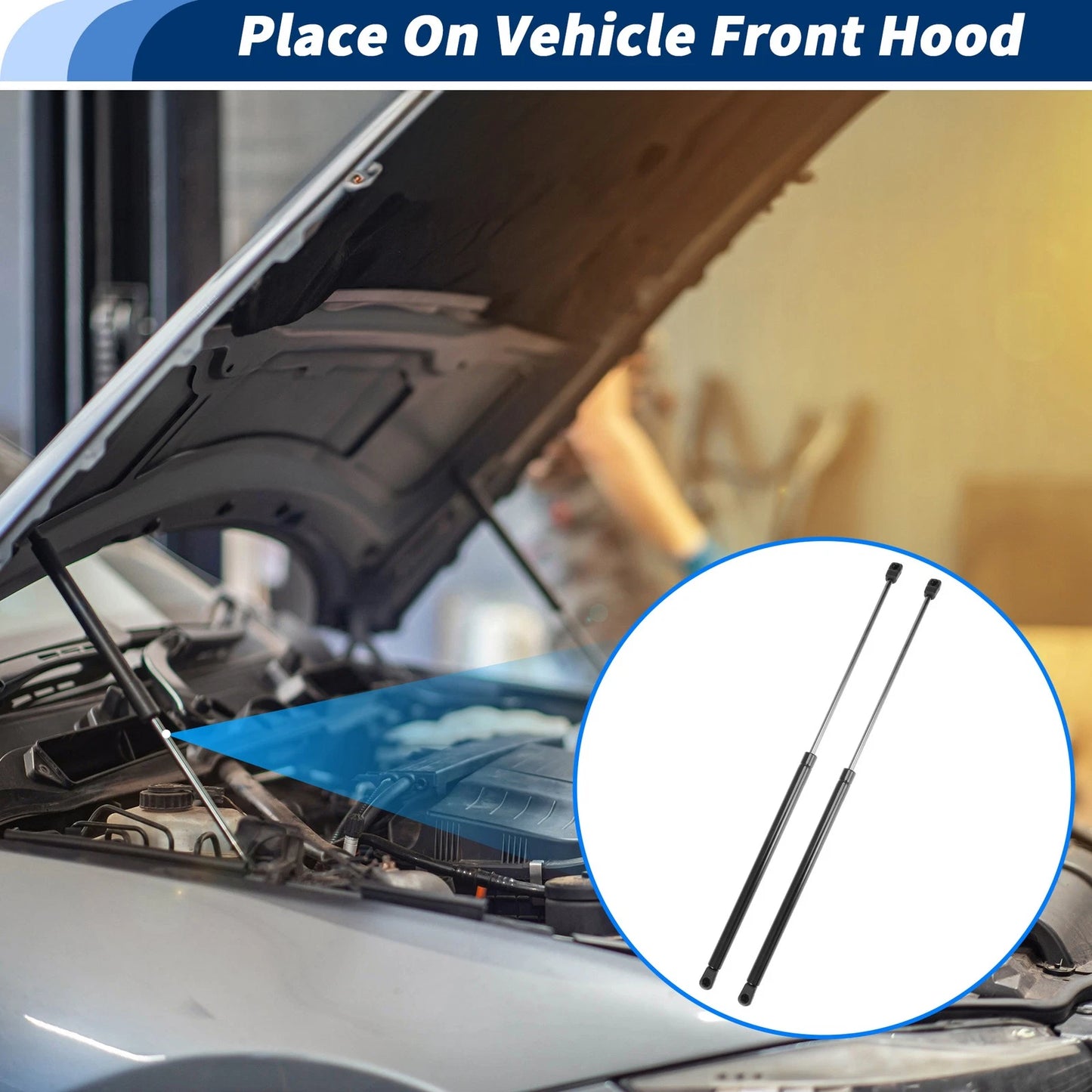 Front Hood Lift Struts Gas Springs for Toyota Grand Highlander (2024–2025)