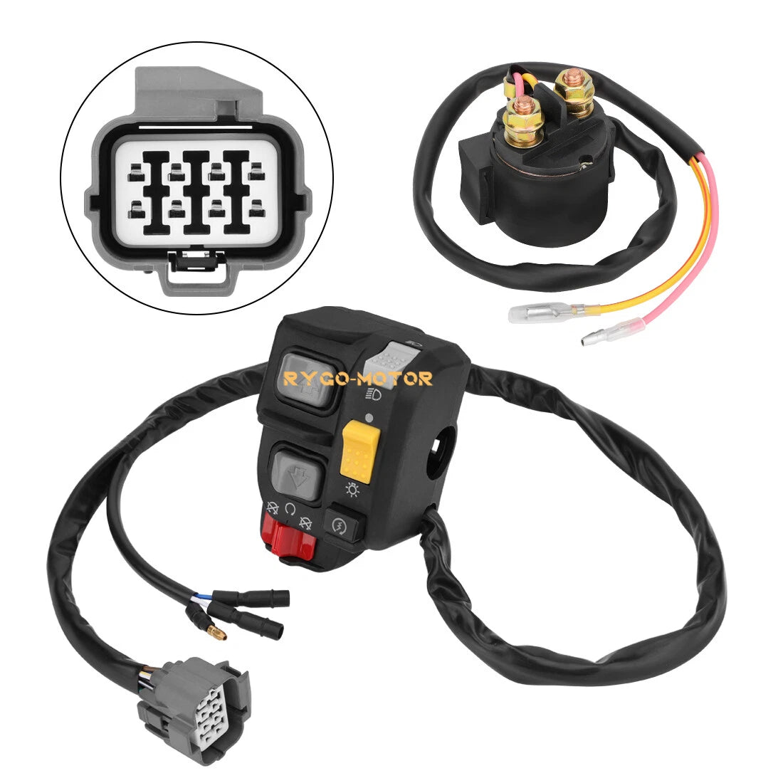 Handlebar & Starter Relay Switch 2x4 for Honda Recon 250 ES (2002–2004)