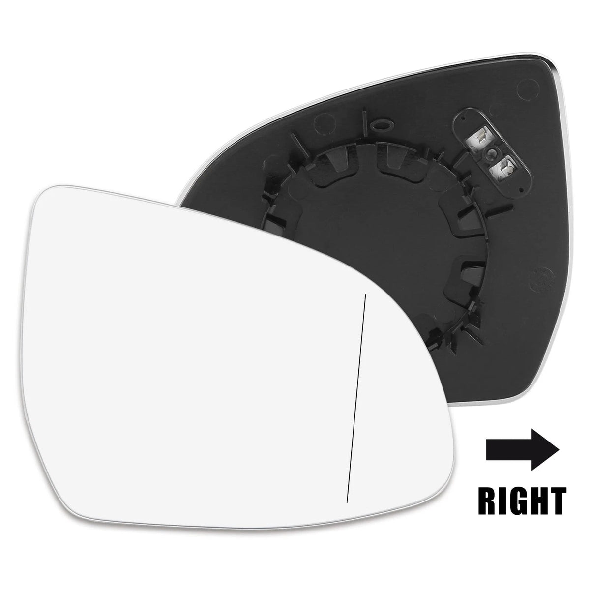 Right Rearview Mirror Glass Heated with Backing Plate for BMW X5