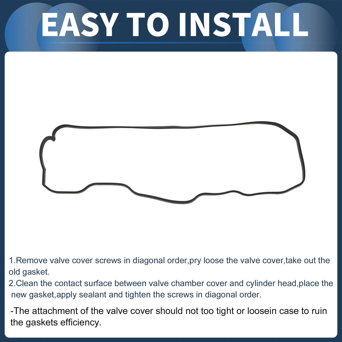 Engine Valve Cover Gasket for Isuzu Midi (1988-1996) 1 x Gasket