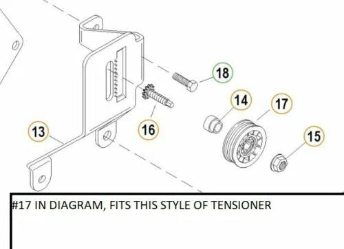 Serpentine Belt Idler Pulley for Mercruiser 4.3/5.0/5.7/350 Mag V6/V8